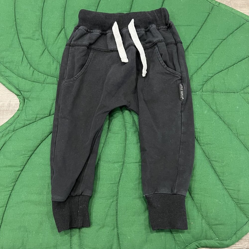 Little Bipsy 12-18M Black Jogger Pants